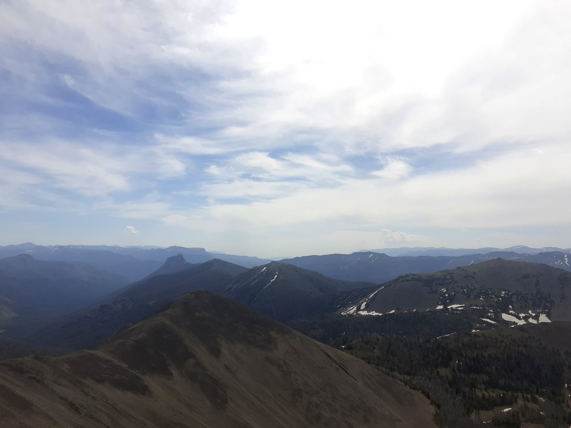 from the top of Avalanche Peak